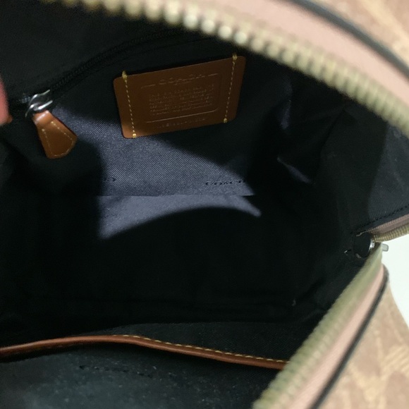 Coach Sig. Stud & Crystal Coated Canvas Backpack 23/ Coach Accordion Cardholder - Picture 11 of 16